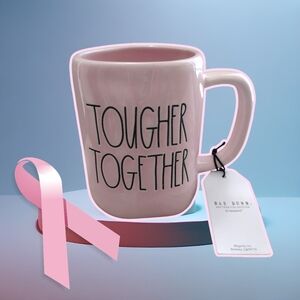Rae Dunn Pink Tougher Together Mug
